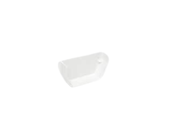 POLYPIPE RS208 White Internal Stop-end for 112 x 65mm Square guttering System