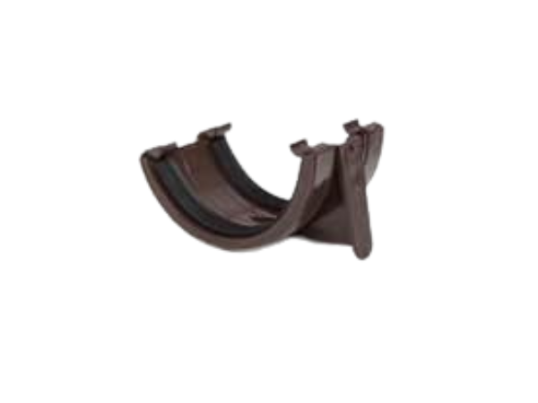 POLYPIPE RR102 Brown Union Bracket for 112mm Half Round guttering System