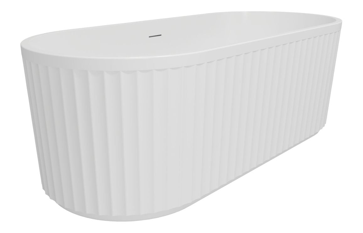 Dee Fluted Free Standing 1700x750x570mm 0TH Bath