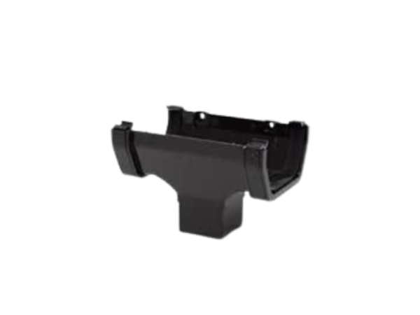 POLYPIPE RS205 Black Running Outlet for 112 x 65mm Square guttering System