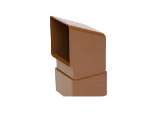 POLYPIPE RS228 BROWN SHOE for 65mm square downpipe system