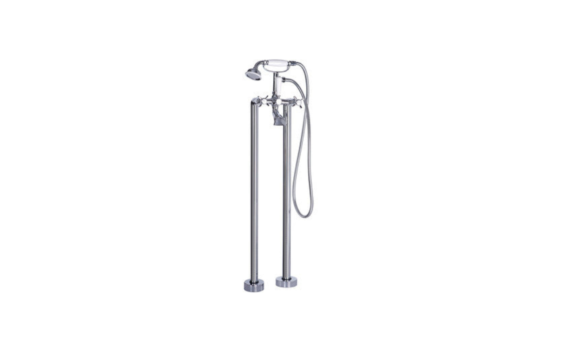 Dart Floor Standing Bath/Shower Mixer - Chrome