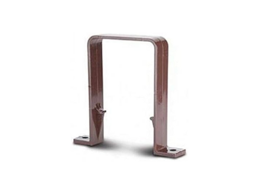 Polypipe RS226 Rainwater Square Downpipe Clip Bracket 65mm Brown