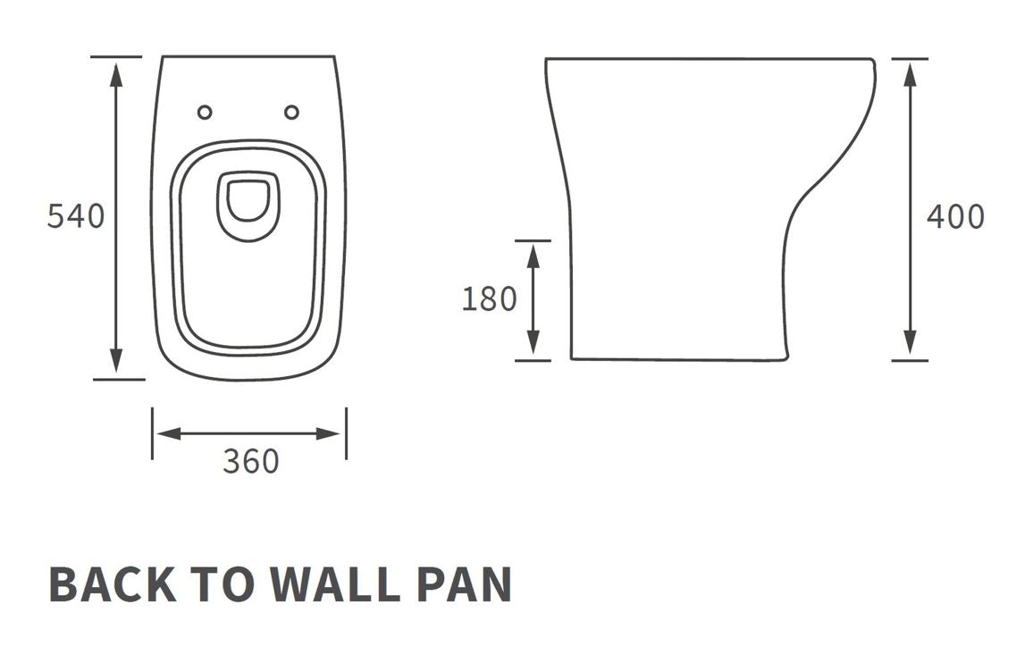 Beauly Back To Wall WC & Wrapover Soft Close Seat