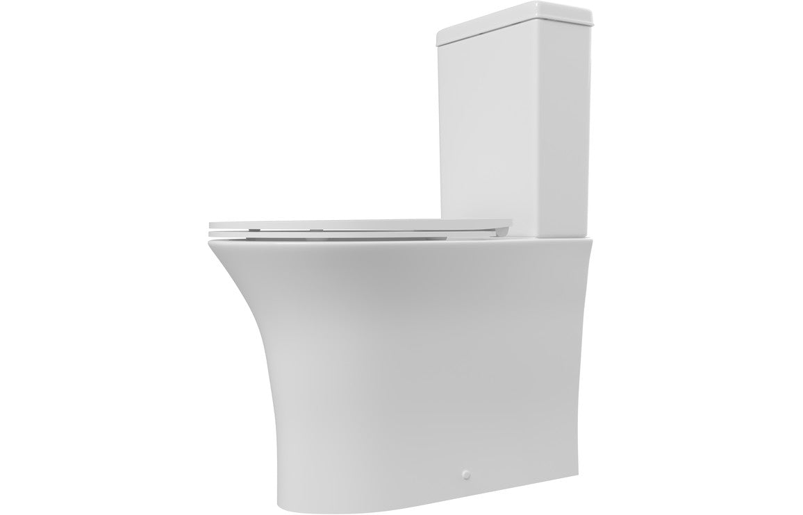 Averon Rimless Close Coupled Fully Shrouded WC & Soft Close Seat