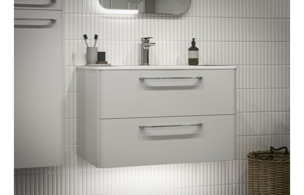 Alport 810mm 2 Drawer Wall Unit & Basin