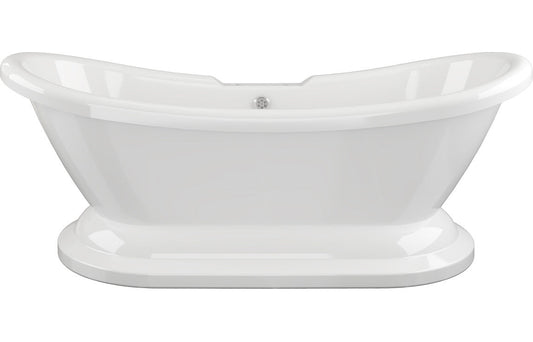 Foyle Free Standing Bath w/Base - White - L 1760 x W 700 x H 720mm