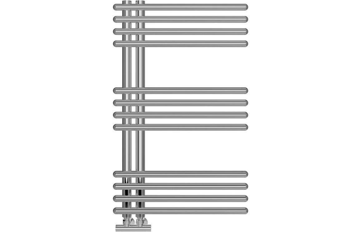 Carrock Round Ladder Radiator - Chrome - H 800 x W 500 x D 50mm