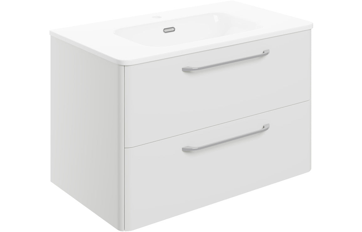 Alport 810mm 2 Drawer Wall Unit & Basin