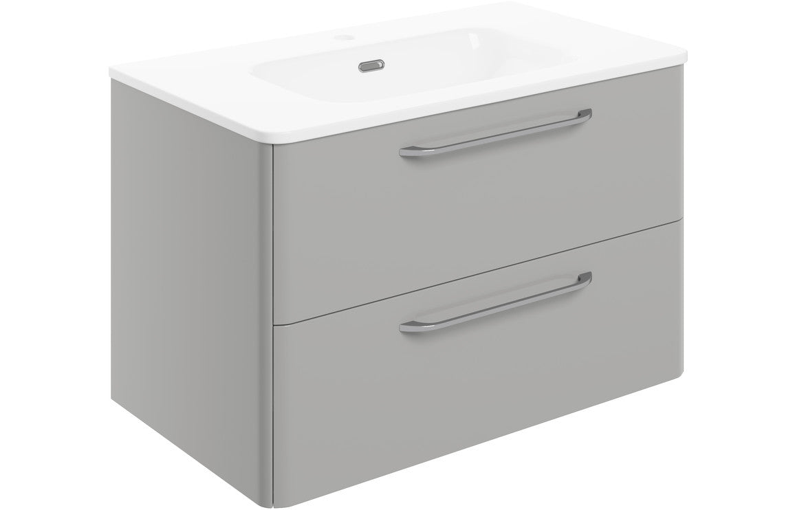 Alport 810mm 2 Drawer Wall Unit & Basin