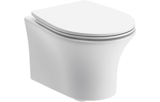 Averon Rimless Wall Hung WC & Soft Close Seat