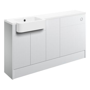 Caldew 1542mm Basin  WC & 1 Door Unit Pack