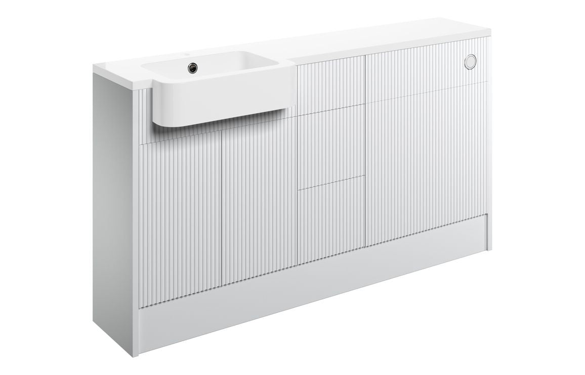 Caldew 1542mm Basin  WC & 3 Drawer Unit Pack