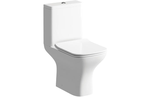 Beauly Short Projection Close Coupled Open Back WC & Slim Soft Close Seat