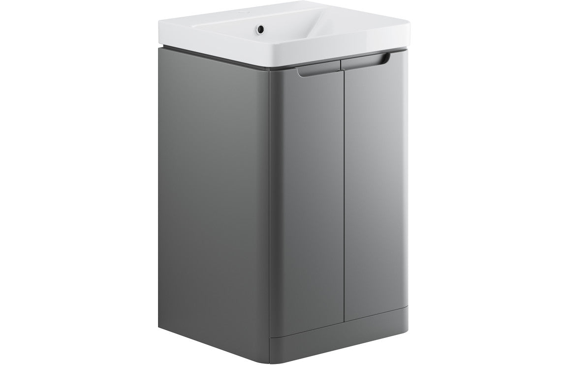 Camel 500mm 2 Door Floor Standing Cloakroom Basin Unit