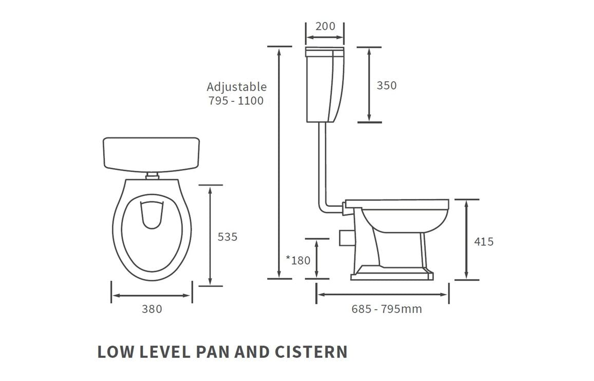 Beal Low Level WC & Soft Close Seat