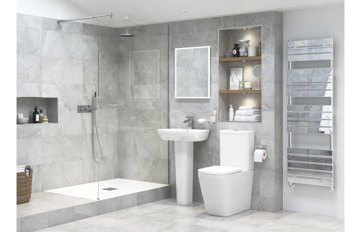 Calder Rimless Back To Wall Comfort Height WC & Soft Close Seat