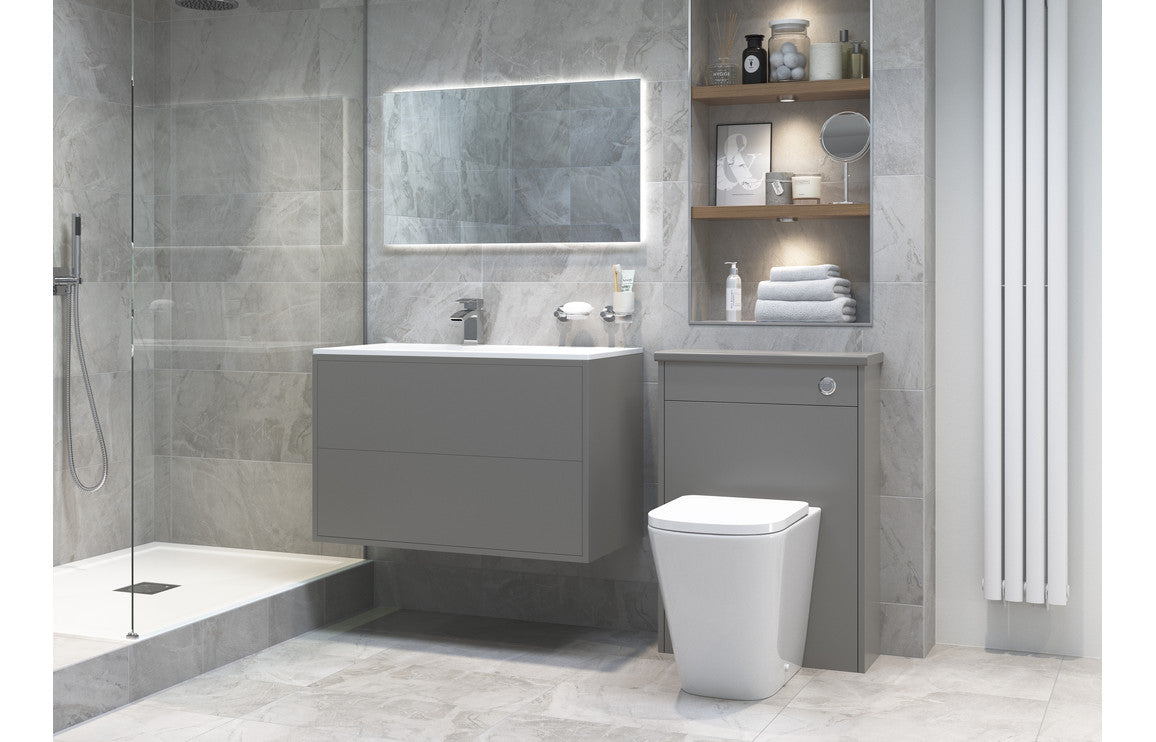 Calder Rimless Back To Wall Comfort Height WC & Soft Close Seat