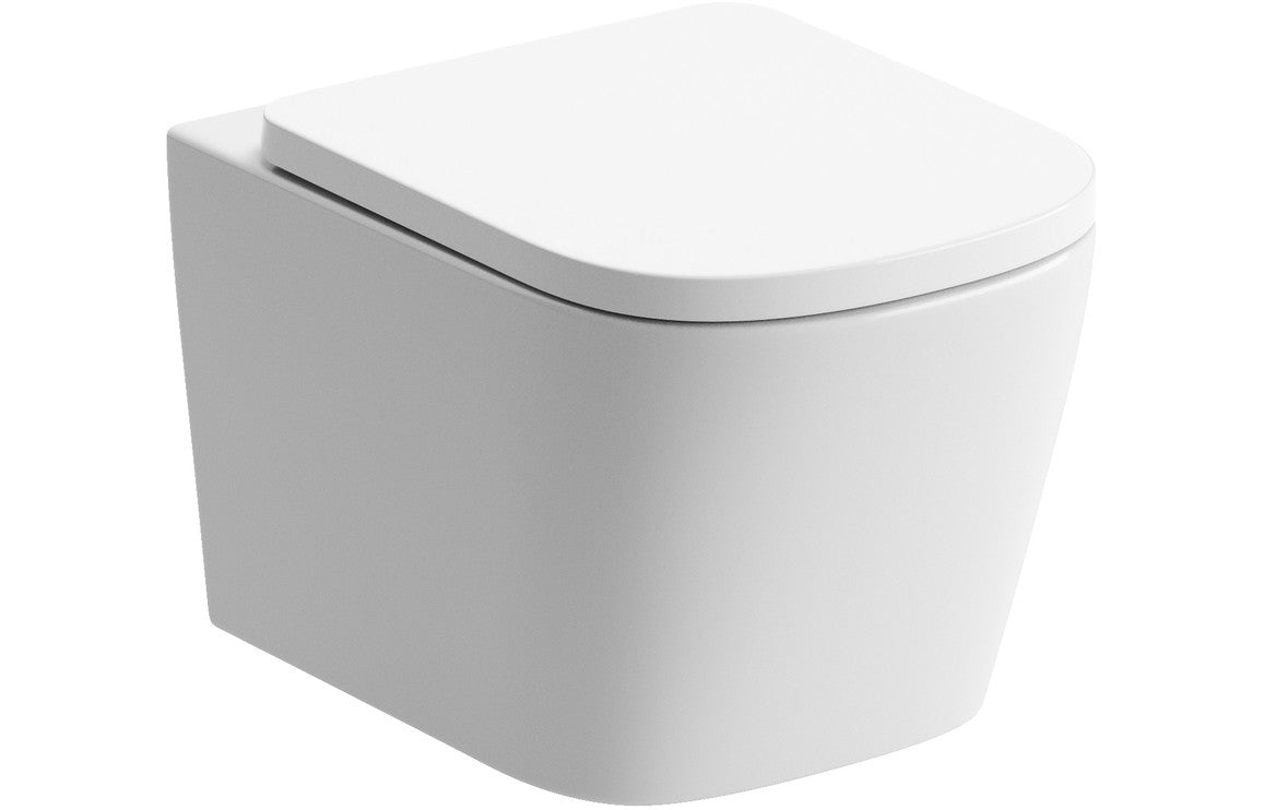 Calder Rimless Wall Hung WC & Soft Close Seat